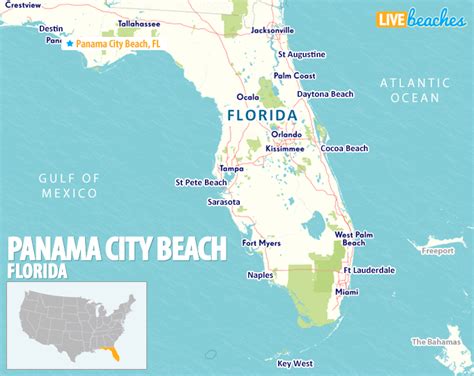 Panama City Beach Florida Map